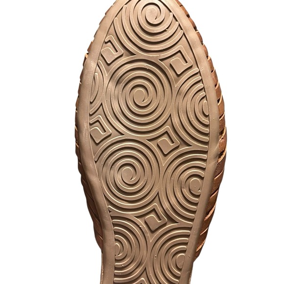 Mexican Huaraches Leather Handmade Woven Flats,‎ Sandals Woman's Sz 8 Brown - Picture 12 of 14